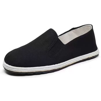 Pantofi din pânză unisex, vârf rotund, partea superioară din bumbac, talpă din cauciuc, construcție vulcanizată