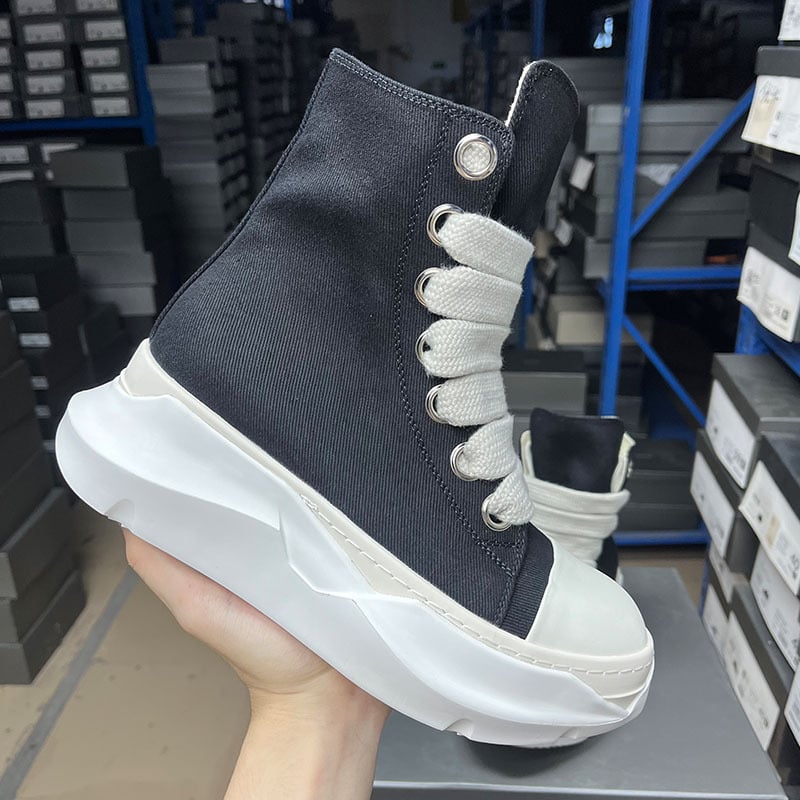 Visoke platnene tenisice s debelim đonom za povećanje visine, unisex, jesenski stil za parove