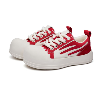 Pantofi sport unisex din canvas, talpă EVA, talpă groasă pentru creșterea înălțimii, șireturi, design de tip low-top