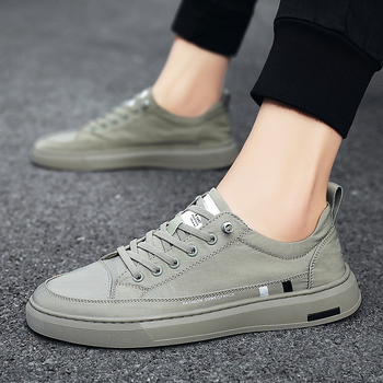 Muške slip-on tenisice od platna za ljeto – prozračne, otporne na miris, gumeni potplat, elastna traka za zatvaranje, niski kroj