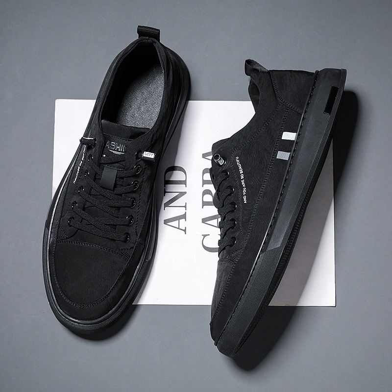 Muške slip-on tenisice od platna za ljeto – prozračne, otporne na miris, gumeni potplat, elastna traka za zatvaranje, niski kroj
