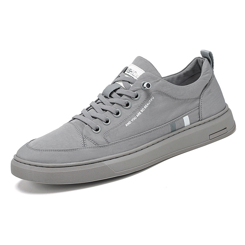 Muške slip-on tenisice od platna za ljeto – prozračne, otporne na miris, gumeni potplat, elastna traka za zatvaranje, niski kroj