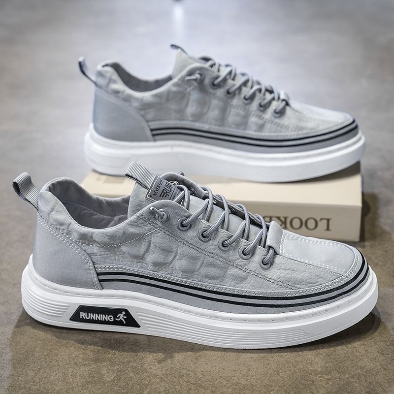 Muške platnene tenisice Slip-On, prozračne, lagane, gumeni potplat