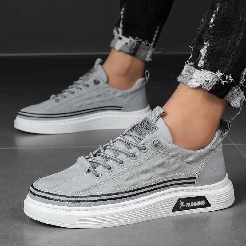 Muške platnene tenisice Slip-On, prozračne, lagane, gumeni potplat