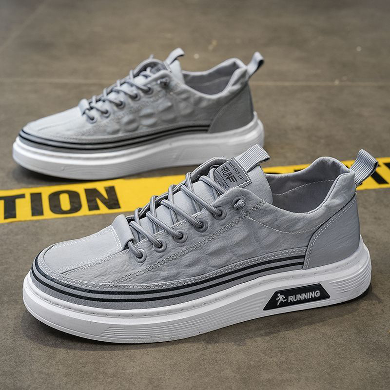 Muške platnene tenisice Slip-On, prozračne, lagane, gumeni potplat