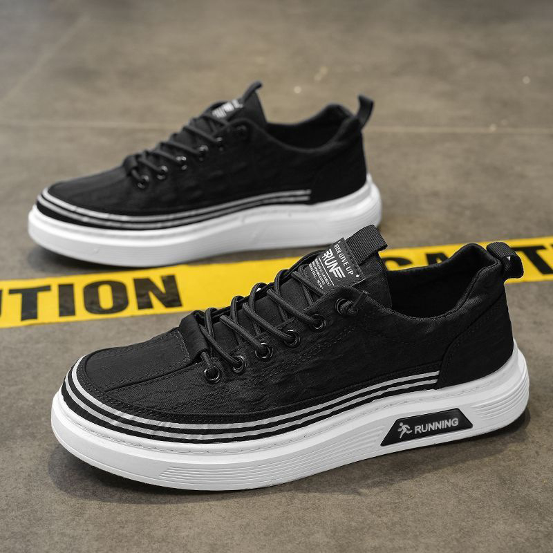 Muške platnene tenisice Slip-On, prozračne, lagane, gumeni potplat