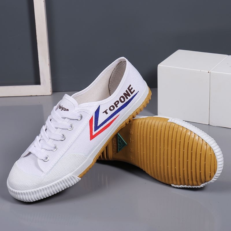 Tréningové tenisky – vrchná časť z plátna, gumová podrážka, šnúrky, špičatý nos, nízky vrch (vrchná časť z plátna; gumová podrážka; šnúrky; špičatý nos; nízky vrch)