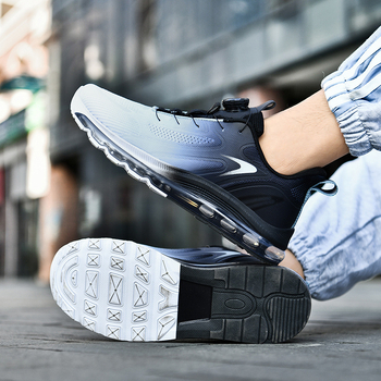 Muške platforme tenisice s Flyknit gornjim dijelom, potplat s zračnom jastučićem, casual stil, okrugli vrh