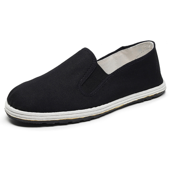 Pantofi din pânză unisex pentru purtare zilnică | vârf rotund, partea superioară din bumbac, talpă din cauciuc, deschidere superficială, origine Shandong