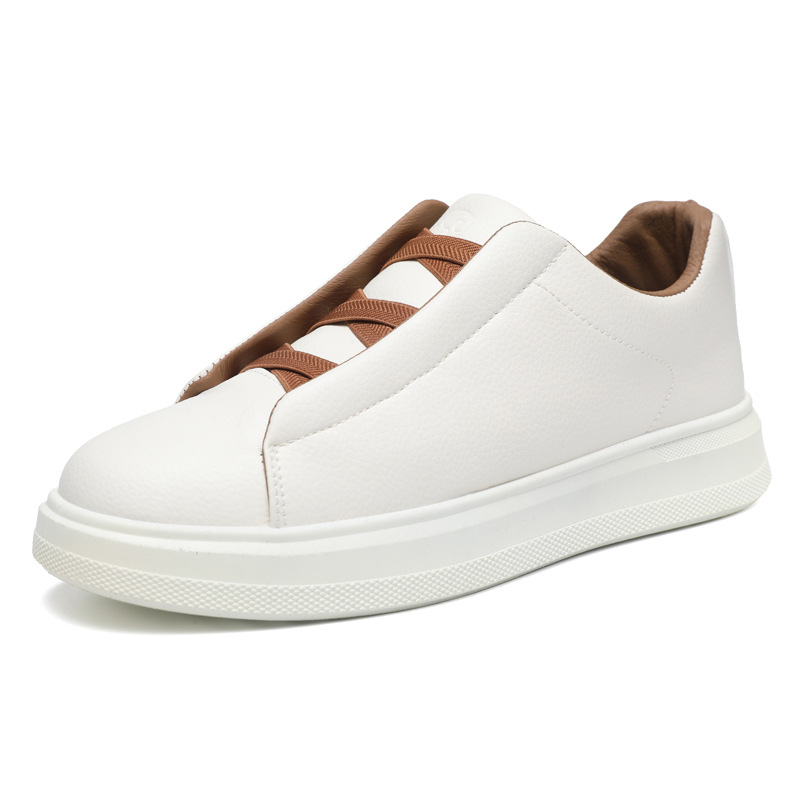 Pantofi sport pentru bărbați cu partea superioară din PU, talpă din cauciuc Goodyear, interior din microfibră, profil redus