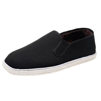 Slip-On zimske tenisice od platna s fleec podstavkom, udobne i tople; gornji materijal: pamuk platno; unutarnji: sintetički kratki pliš; ulošak: sintetička vuna; potplat: Melaleuca