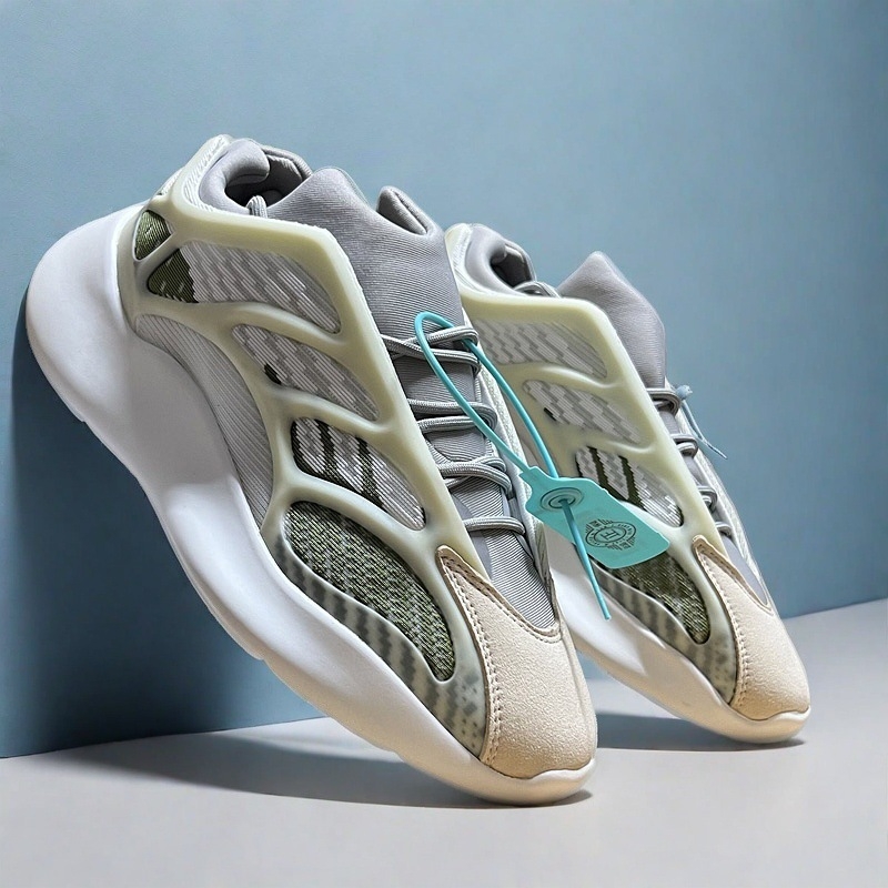 Unisex πλατφόρμες παπούτσια με διαπερατό υφασμάτινο πάνω μέρος από δίχτυ, με κορδόνια, παχιά πλατφόρμα 3-5 cm, σόλα από καουτσούκ