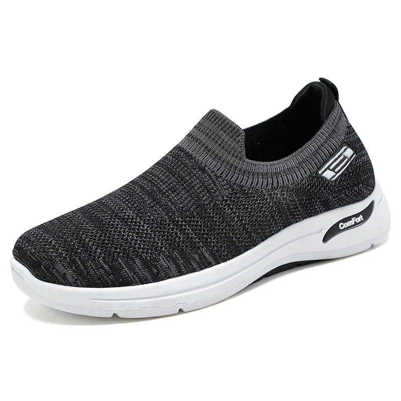 Muške slip-on lazy tenisice, prozračni platneni gornji dio, okrugla nosnica, PVC đon, ljeto–jesen