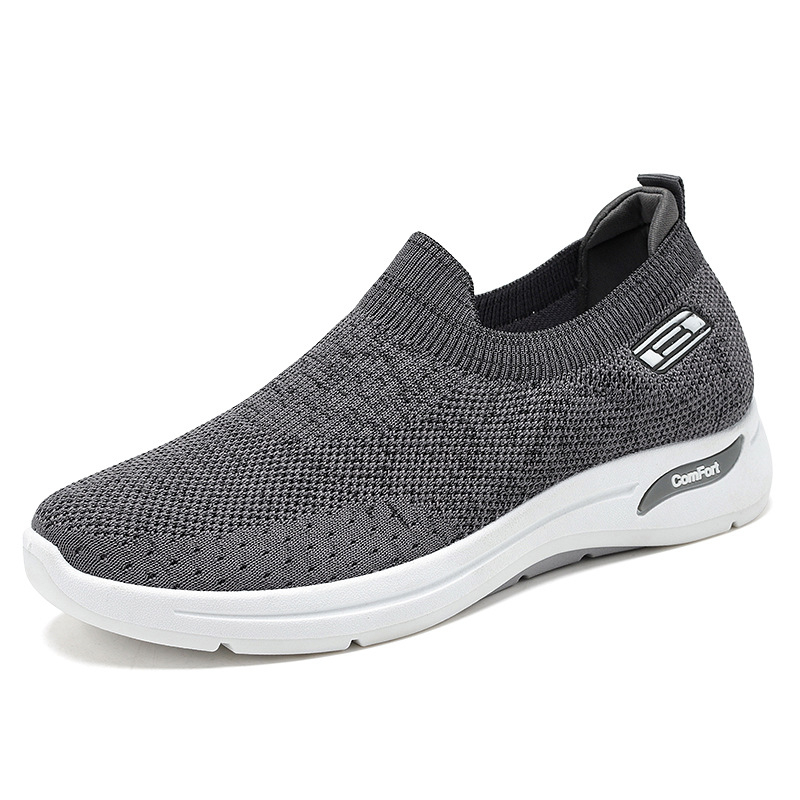 Muške slip-on lazy tenisice, prozračni platneni gornji dio, okrugla nosnica, PVC đon, ljeto–jesen