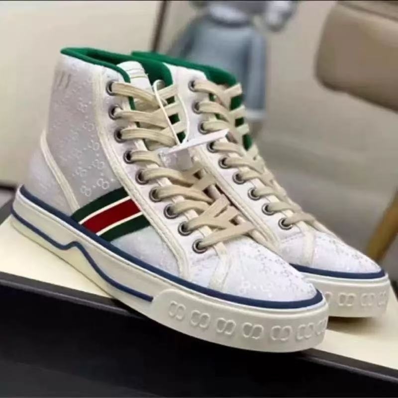 Prozračne unisex platnene tenisice s visokim gornjim dijelom, prednje vezanje, PU uložak, gumeni potplat