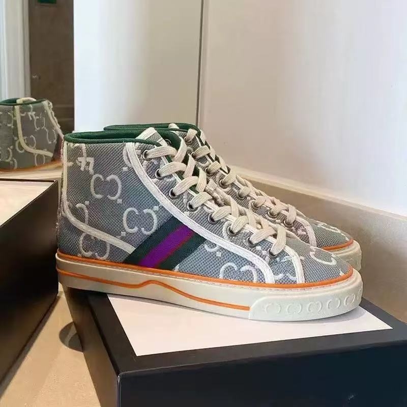 Prozračne unisex platnene tenisice s visokim gornjim dijelom, prednje vezanje, PU uložak, gumeni potplat