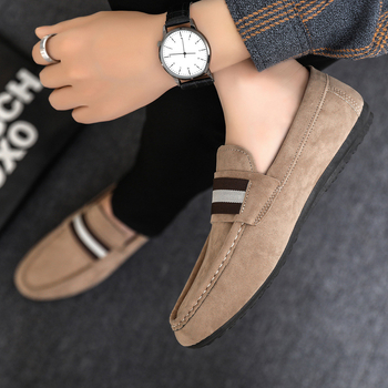 Muške slip-on platnene tenisice, prozračne, s prugastim uzorkom, niski potplat 1–3 cm, gornji dio od platna