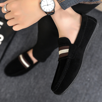 Muške slip-on platnene tenisice, prozračne, s prugastim uzorkom, niski potplat 1–3 cm, gornji dio od platna