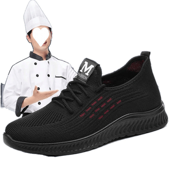 Ανδρικά Παπούτσια Κουζίνας – Διαπνέοντα, Ελαφριά, Αντιολισθητικά; επάνω μέρος από βαμβάκι, σόλα TPU, μεσαίου ύψους, στρογγυλή μύτη, για φθινοπωρινή χρήση.