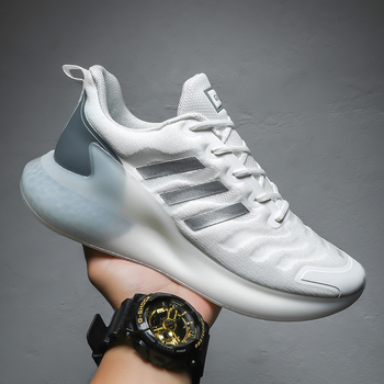 Pantofi de alergare pentru bărbați Alpha, partea superioară din plasă LYCRA respirabilă, talpă TPU + popcorn real, ușori, cu amortizare, casual sport