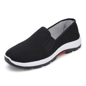 Muške platnene slip-on tenisice, vamp od pamuka, gumeni potplat, niski kroj