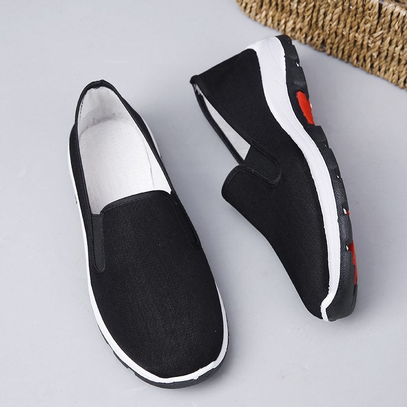 Muške platnene slip-on tenisice, vamp od pamuka, gumeni potplat, niski kroj