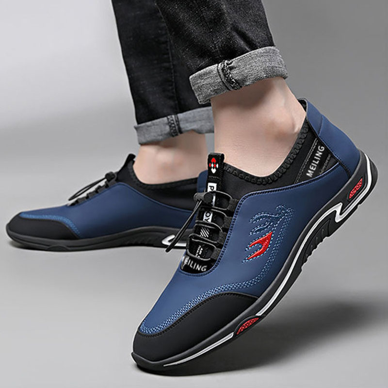 Muške tenisice s mrežastim gornjim dijelom, injekcijska podloga, vezanje, lagane, niski potplat 1–3 cm
