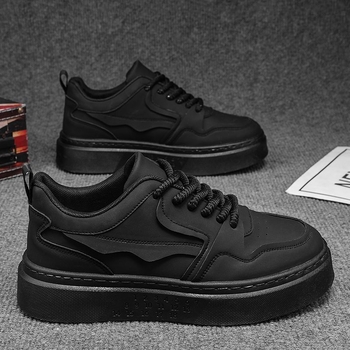 Ανδρικά χαλαρά sneakers για την άνοιξη, PU επάνω, EVA σόλα, με κορδόνια, χαμηλό άνω μέρος, αναπνέοντα