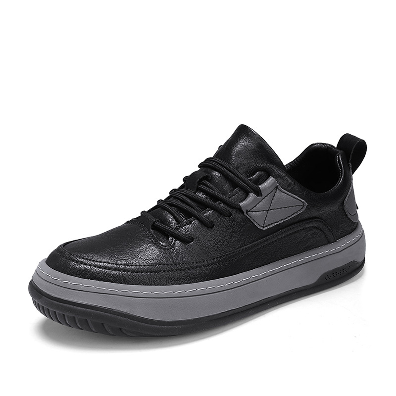 Muške platform tenisice za sport i casual nošenje, s debelom potplatom, gornji dio od mikrovlakana, okrugla prst, niski potplat 1–3 cm, otporna gumena podloga