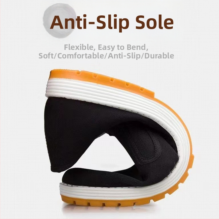 Unisex καμβά παπούtauσια με βουλκανισμένη σόλα, στρογγυλή μύτη, χαμηλό πάνω μέρος, σόλα από βοδινό τένοντα.