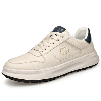 Ανδρικά πλατφόρμες παπούτσια από δέρμα αγελάδας, χαμηλό τακούνι 1–3 εκ., ρηχό άνοιγμα, καουτσούκ σόλα