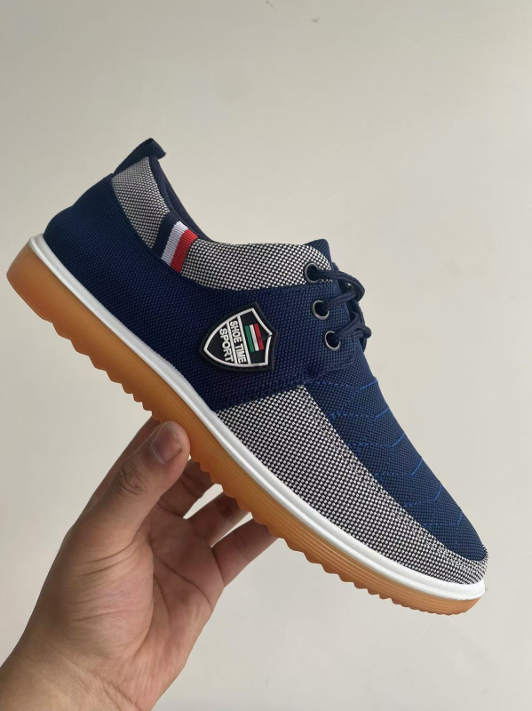 Ανδρικά casual καμβά sneakers - Με κορδόνια, Διαπνοή, Ελαφριά, EVA εσωτερική σόλα, PVC σόλα (Άνω: Καμβάς; Κούμπωμα: Κορδόνια; Εσωτερική σόλα: EVA; Σόλα: PVC; Διαπνοή)