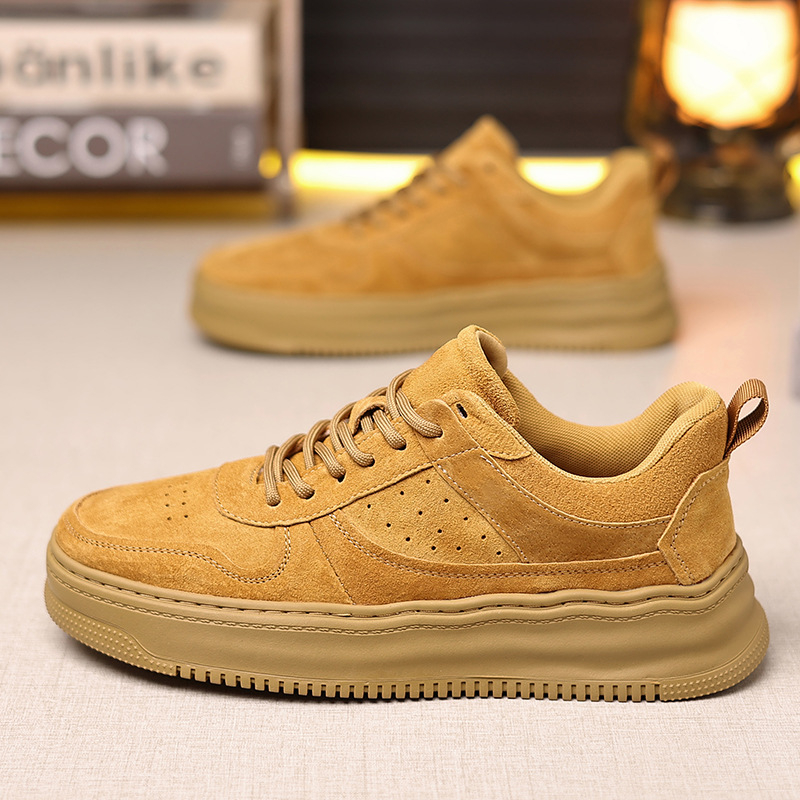 Ανδρικά Παπούτσια Πλατφόρμα – Χαμηλό Άνω, Παχιά Σόλα, Επάνω Μέρος από Μικροϊνες, Καουτσούκ Σόλα, Κυκλική Μύτη