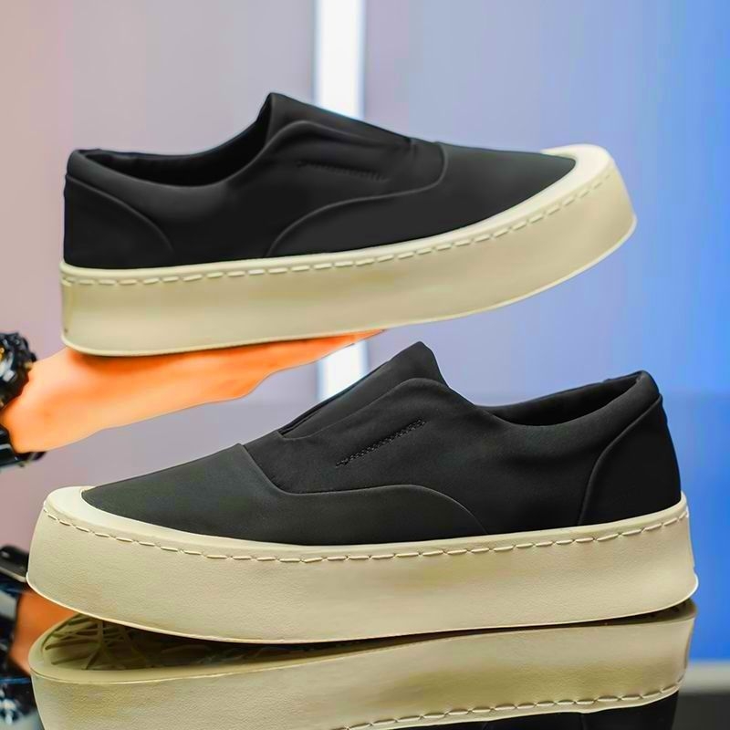 Kanvas slip-on tenisice - zaobljeni vrh, niski gornji dio, niski pet 1–3 cm, PVC đon