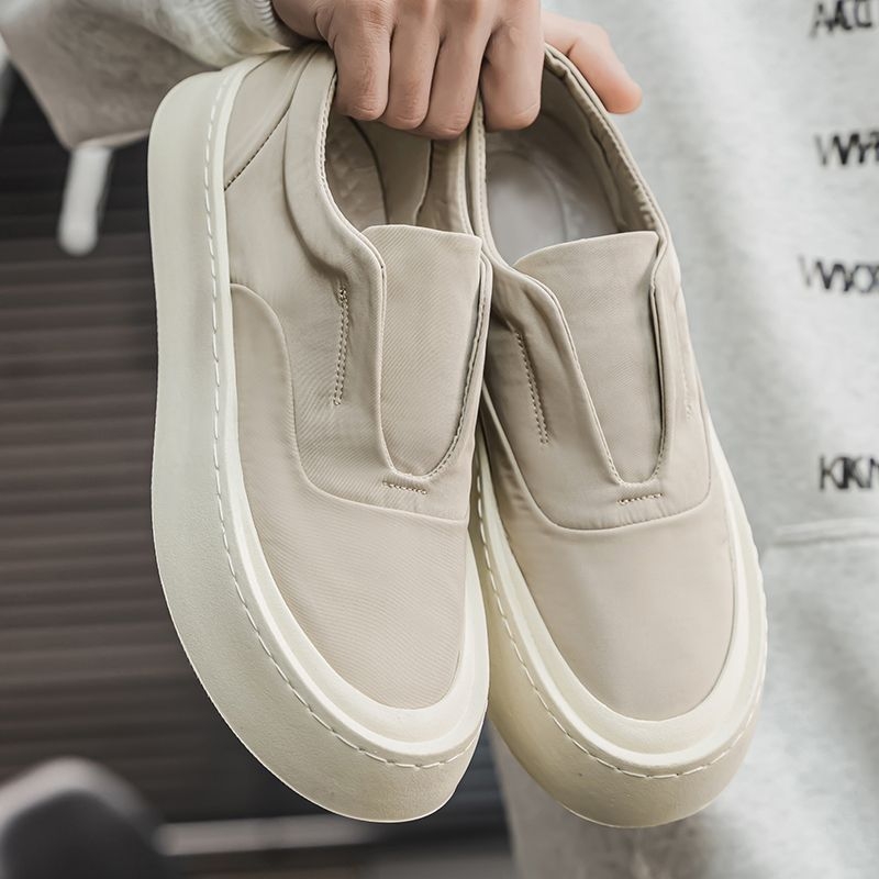 Kanvas slip-on tenisice - zaobljeni vrh, niski gornji dio, niski pet 1–3 cm, PVC đon
