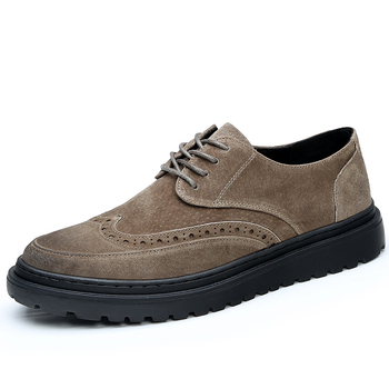 Platformske cipele, stil brogue, gornji dio od kože, niska silueta, gumena potplat