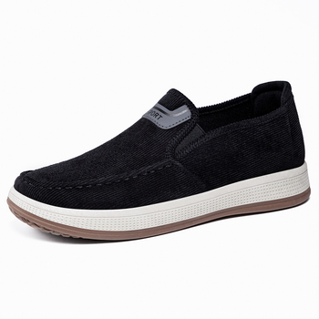 Muške slip-on casual tenisice s prugastim mrežastim gornjim dijelom, injekcijski oblikovana potplat, niski potplat 1–3 cm