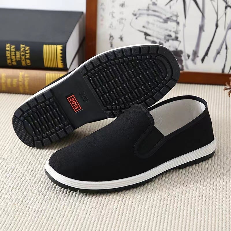 Unisex platnene slip-on tenisice, pamukast gornji dio, unutrašnjost od tkanine, plastična potplata injekcijski oblik, okrugli vrh, niski profil