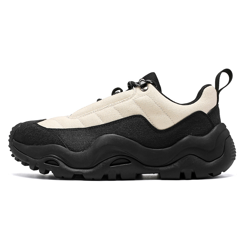 Unisex planinarske cipele za outdoor izlete, gornji dio od Oxford platna, zaobljeni vrh, srednja peta 3-5 cm, potplat od kompozita, mrežasta podstava