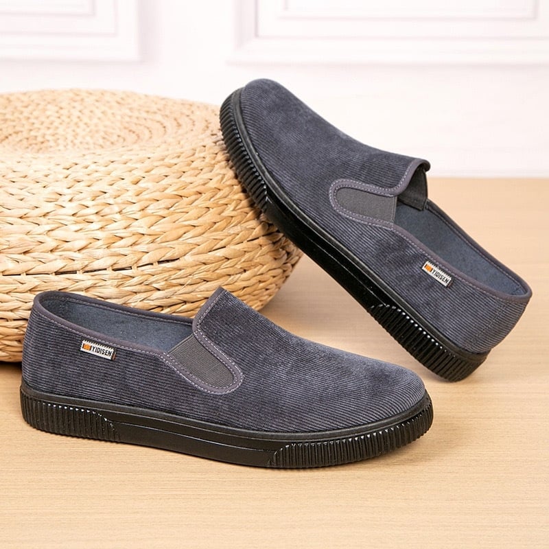 Muške prozračne mrežaste slip-on tenisice, lagane, s PVC potplatom, okrugli nos.