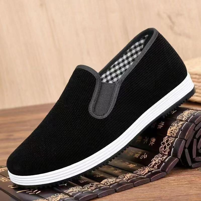 Muške platnene tenisice slip-on s PVC potplatom, niski gornji dio, ravna peta, svakodnevna upotreba