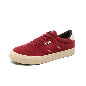 Sneaker bărbați - upper din imitație de cașmir, talpă din cauciuc, profil redus, vârf rotund, toamnă 2024