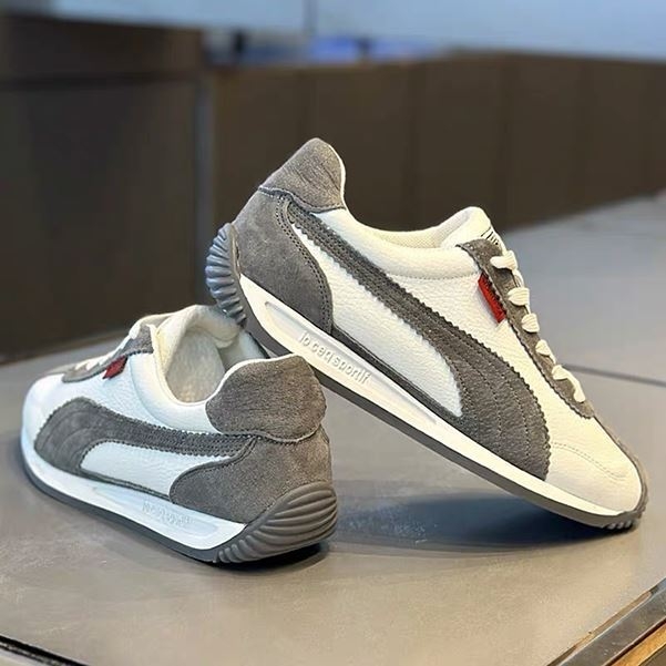 Unisex Fisherman tenisice – minimalistički stil, umjetna koža, color-block uzorak, niski potplat 1–3 cm