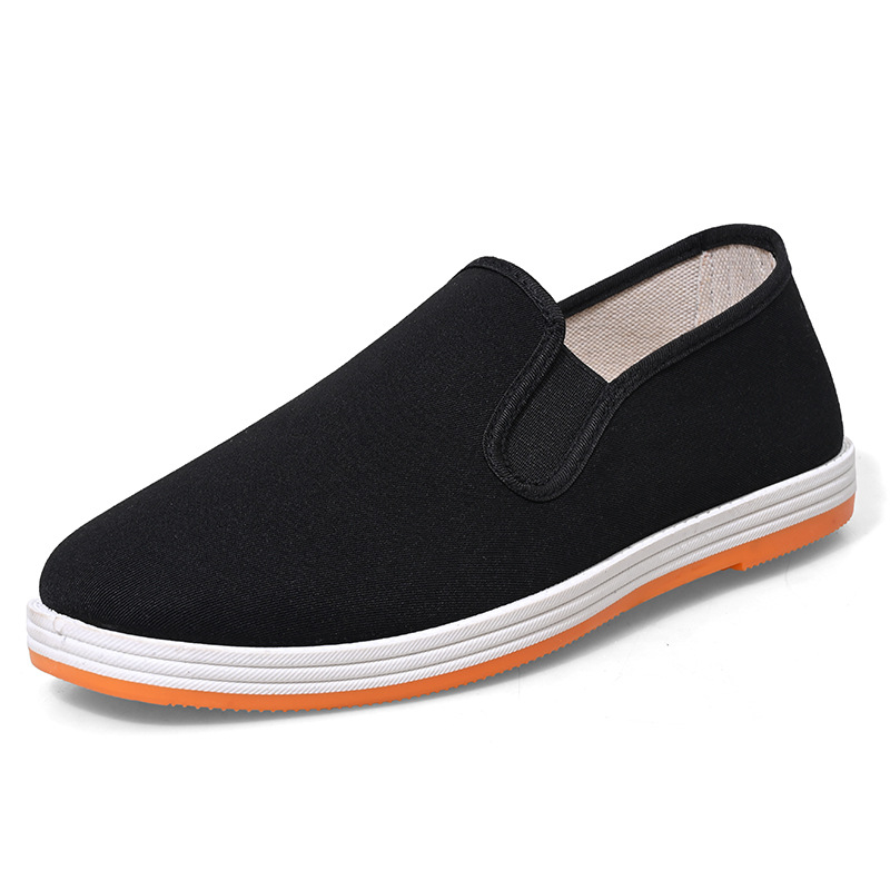 Tekstilne slip-on radne cipele, unisex, prozračne, otporne na habanje, gornji dio od pamuka, gumena potplat