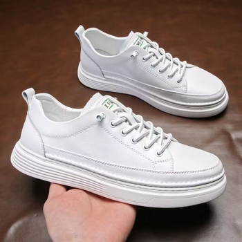 Ανδρικά δερμάτινα παπούτσια business casual, στρογγυλή μύτη, χαμηλό τακούνι 1–3 cm, πάτος EVA, σόλα από καουτσούκ