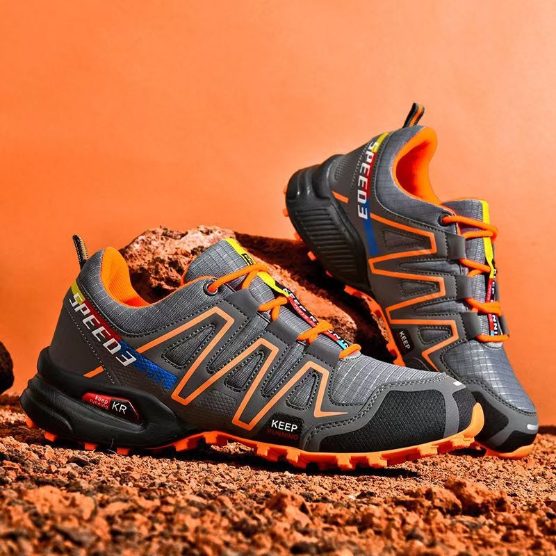 Férfi mokaszni lélegző textil felsőrésszel, kerek orr, alacsony profil, fűzős zárás, injektált talp