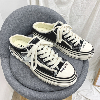 Adidași din pânză pentru bărbați, stil coreean, respirabili și ușori, talpă din cauciuc, închidere cu șireturi, croială joasă, pentru vară și primăvară