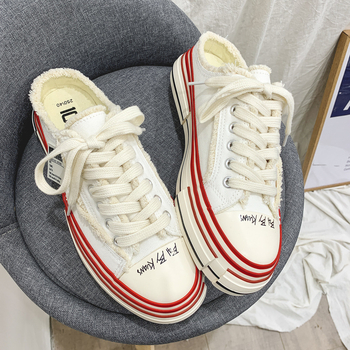 Adidași din pânză pentru bărbați, stil coreean, respirabili și ușori, talpă din cauciuc, închidere cu șireturi, croială joasă, pentru vară și primăvară