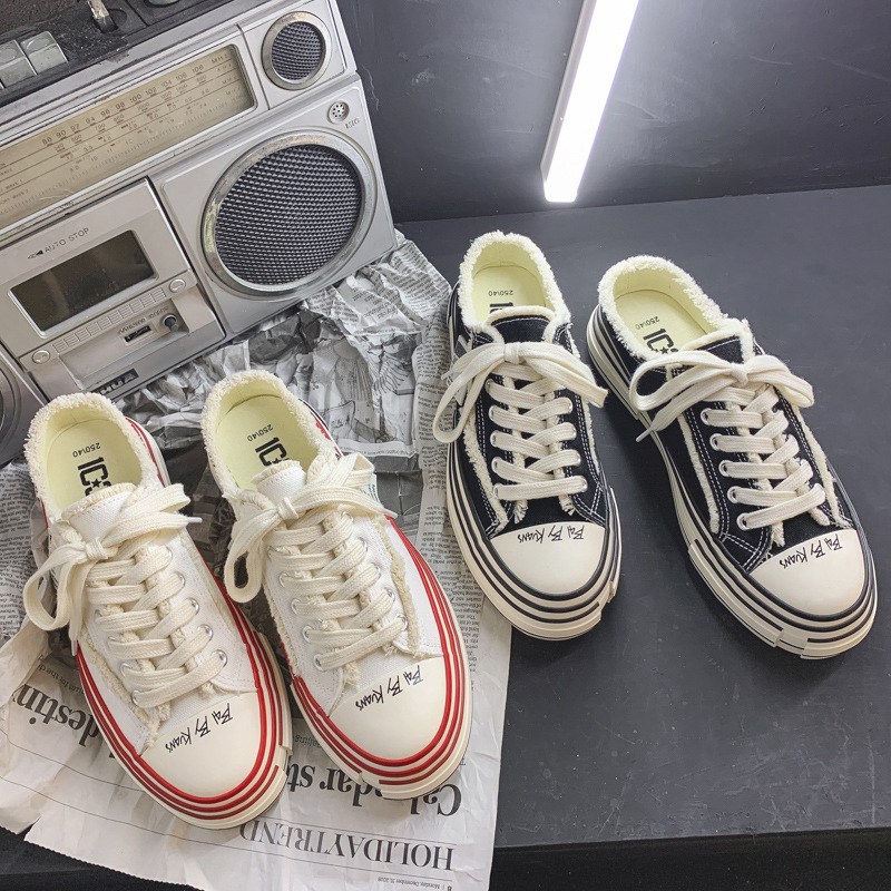 Adidași din pânză pentru bărbați, stil coreean, respirabili și ușori, talpă din cauciuc, închidere cu șireturi, croială joasă, pentru vară și primăvară