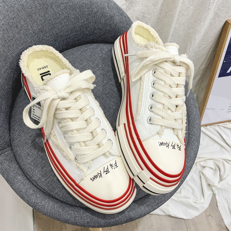 Adidași din pânză pentru bărbați, stil coreean, respirabili și ușori, talpă din cauciuc, închidere cu șireturi, croială joasă, pentru vară și primăvară